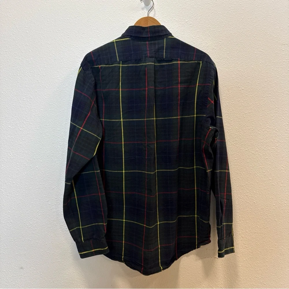 Polo by Ralph Lauren Men's Navy Plaid Shirt‎ XL